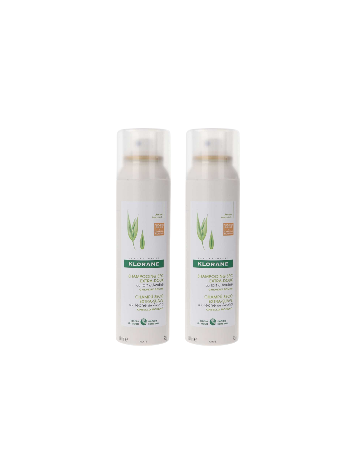 Klorane champu seco avena cabello moreno duplo
