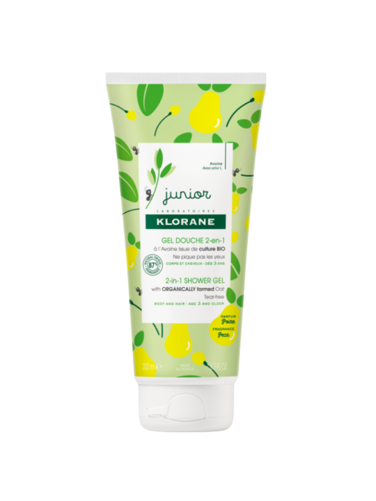 Klorane junior gel ducha 2 en 1  200 ml perfume pera