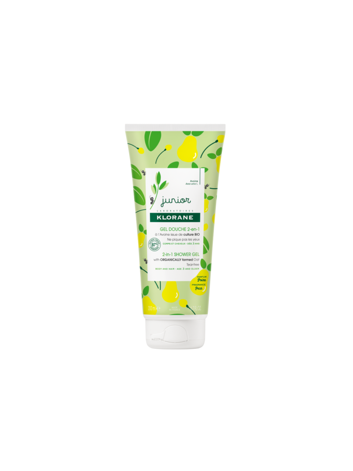 Klorane junior gel ducha 2 en 1  200 ml perfume pera