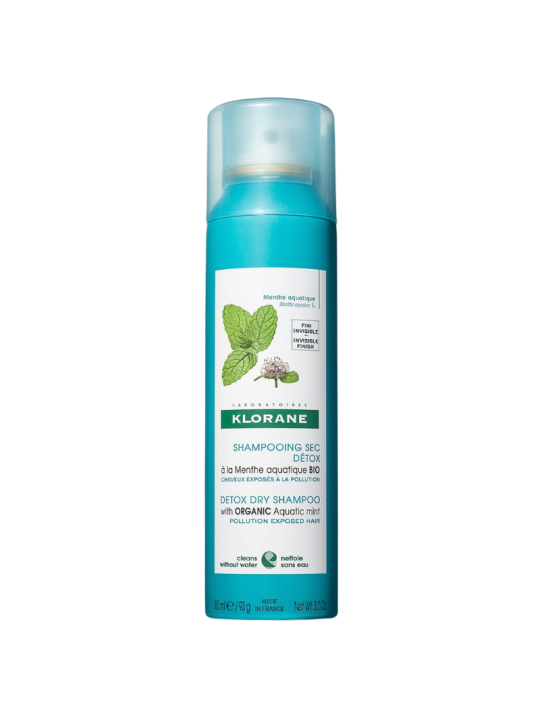 Klorane champú seco detox a la menta acuática  150 ml