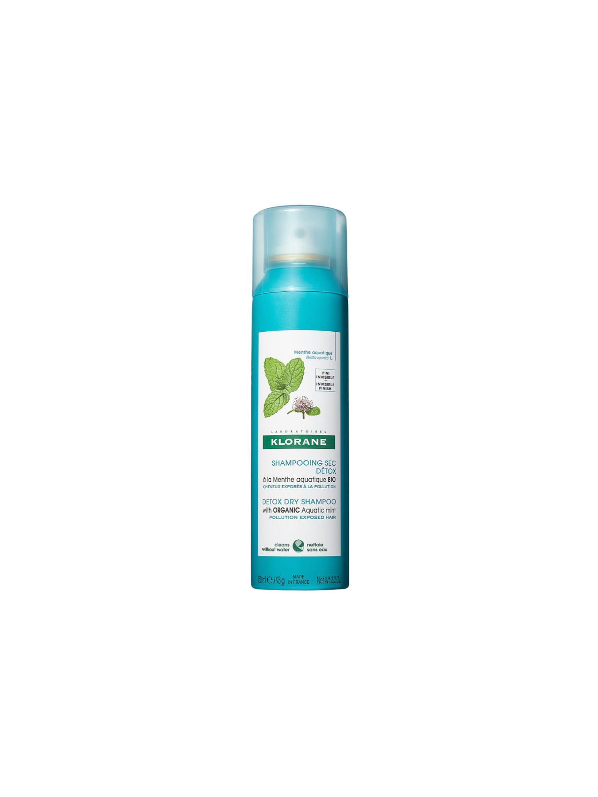 Klorane champú seco detox a la menta acuática  150 ml