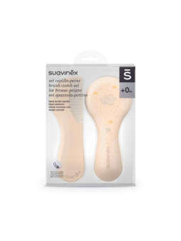 Suavinex set cepillo y peine blanco/beige