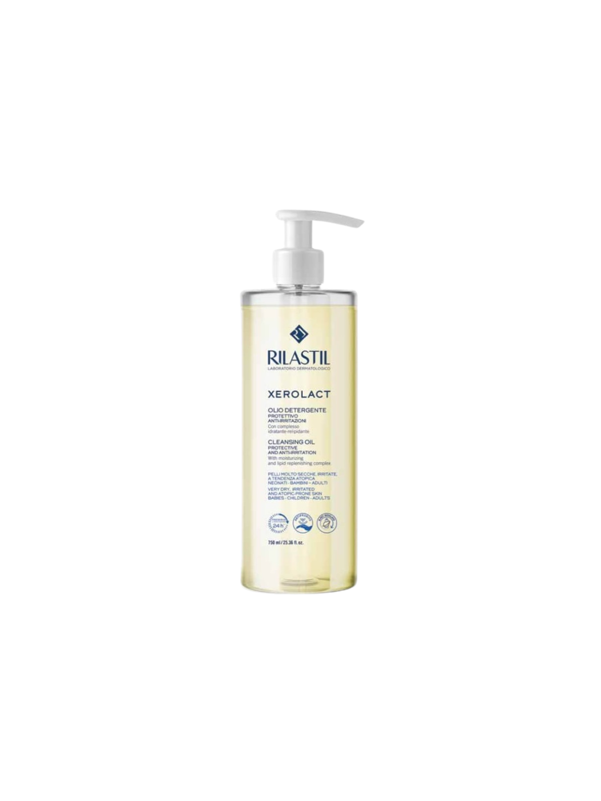 Rilastil xerolact aceite limpiador 1 envase 750 ml