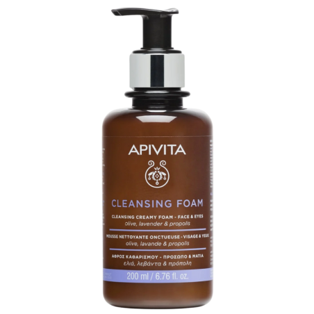 Apivita cleasing foam face & eyes crema espuma limpiadora 3 en 1 300 ml
