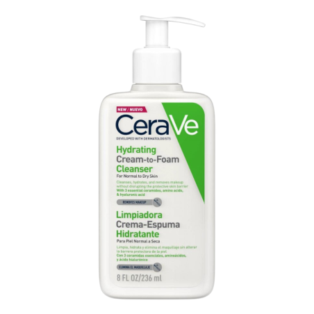 Cerave limpiador crema hidratante espumosa 236ml