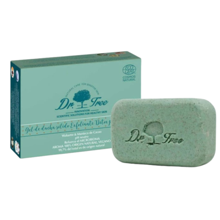 Dr Tree gel de ducha solido exfoliante detox piel sensible 120 g