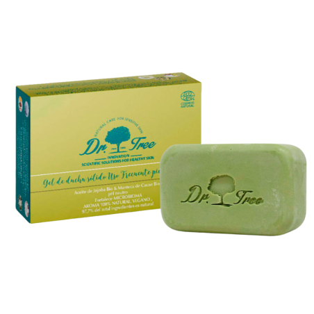 Dr Tree gel de ducha solido uso frecuente piel sensible 120 g