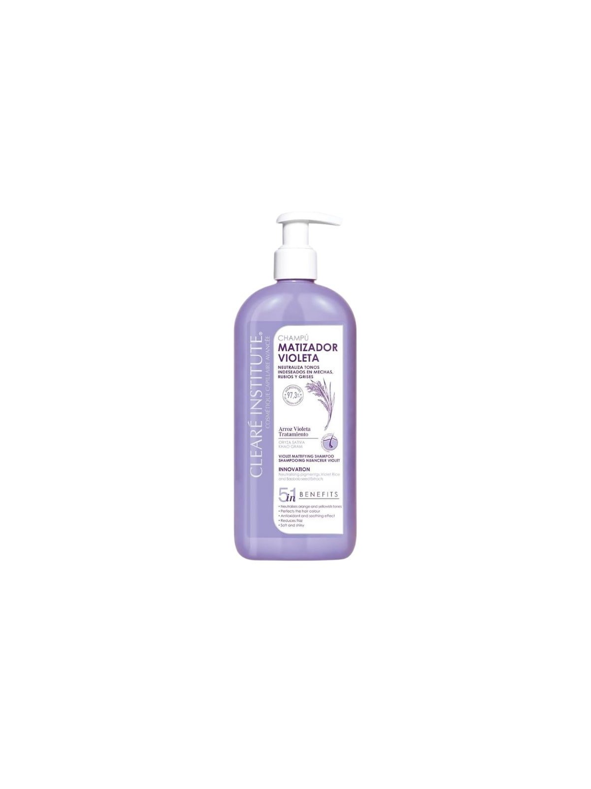 Cleare institute champu matizador violeta 1 envase 400 ml