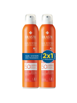 Rilastil sun system spray transparente spf 50+ duplo 200 ml