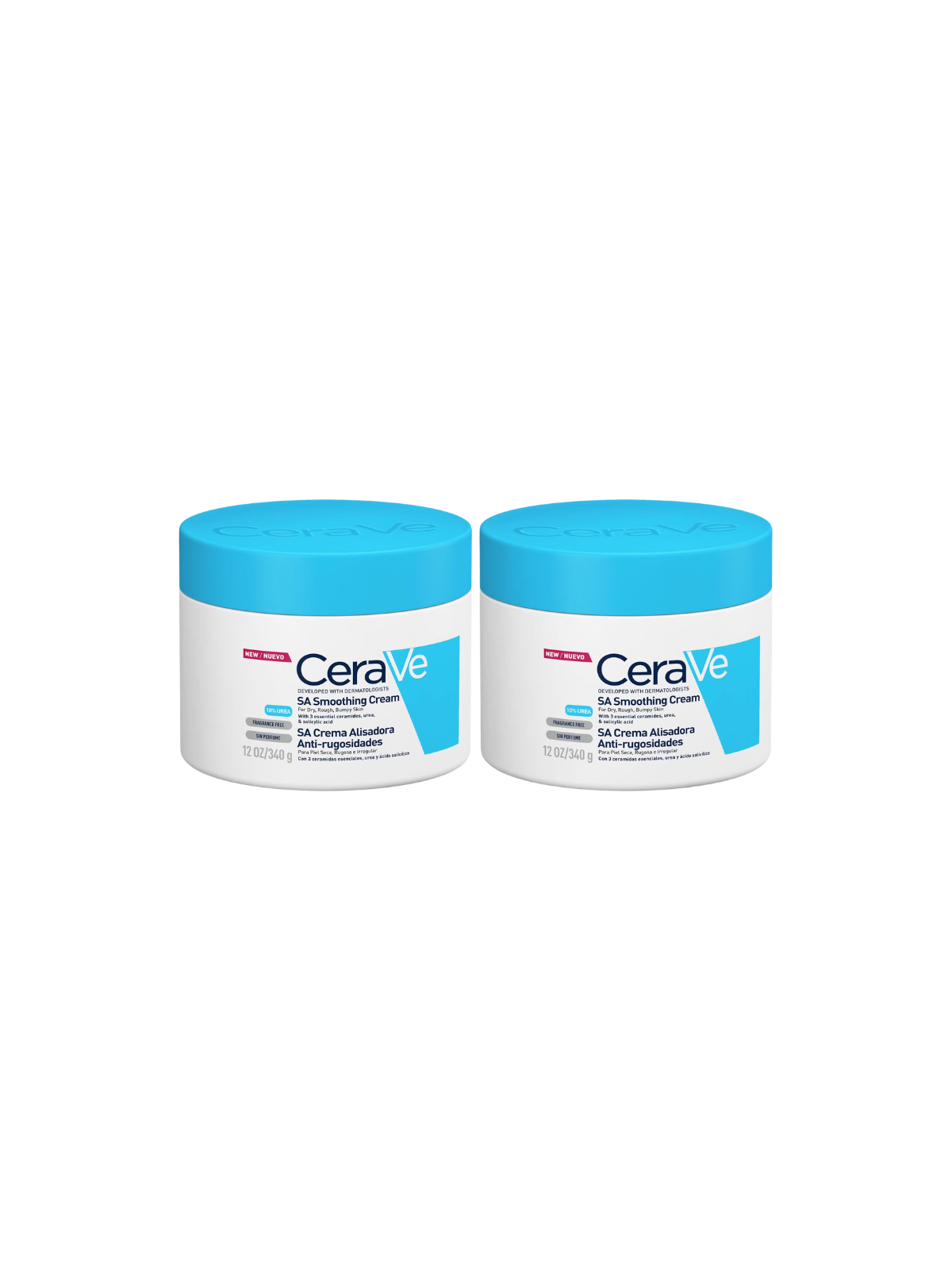 Cerave duplo crema alisadora anti-rugosidades 2 x 340g