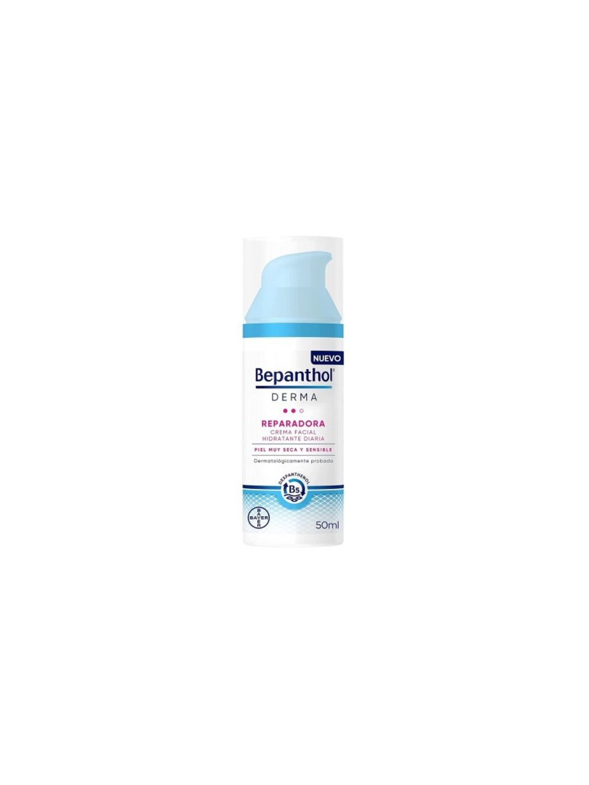 bepanthol derma reparadora crema facial hidratante diaria 1 envase 50 ml