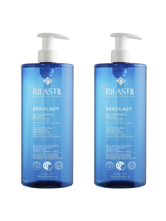 Rilastil Xerolact gel limpiador duplo 1L +1L
