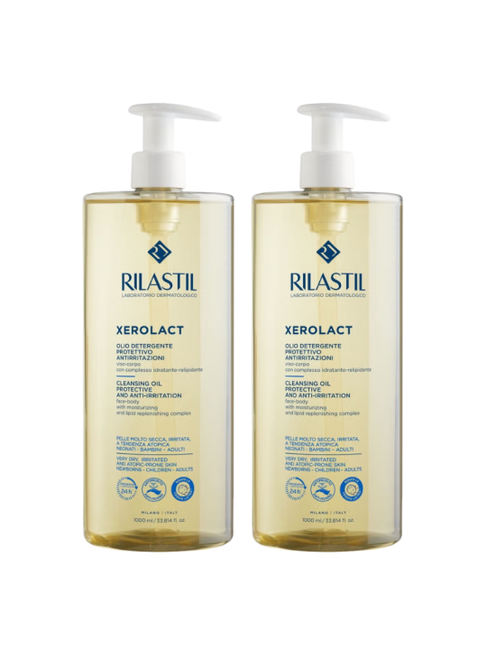 Rilastil duplo xerolact aceite limpiador 1L + 1L