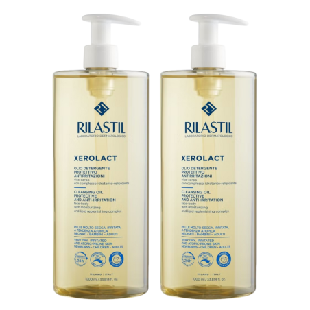 Rilastil duplo xerolact aceite limpiador 1L + 1L