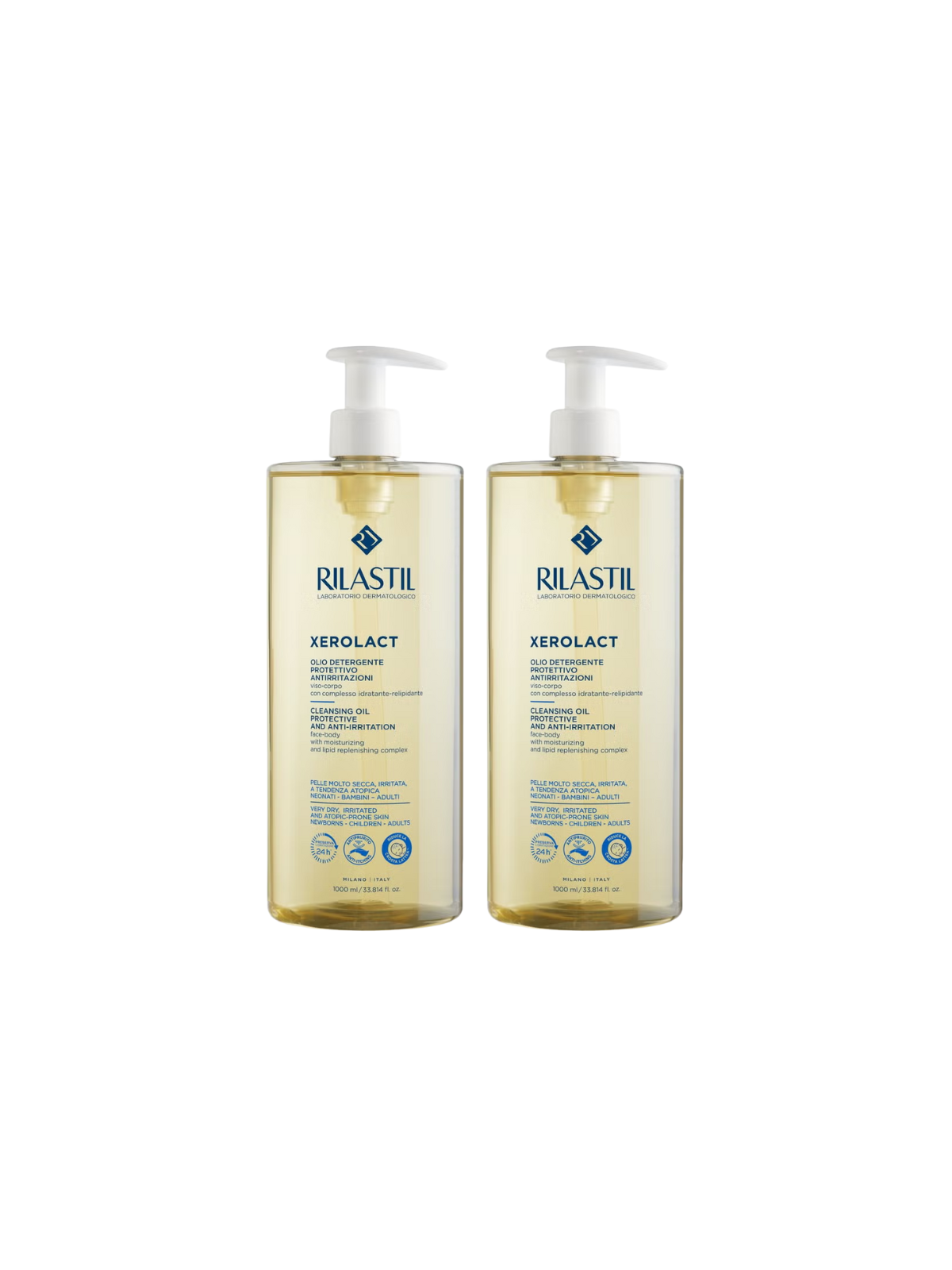Rilastil duplo xerolact aceite limpiador 1L + 1L