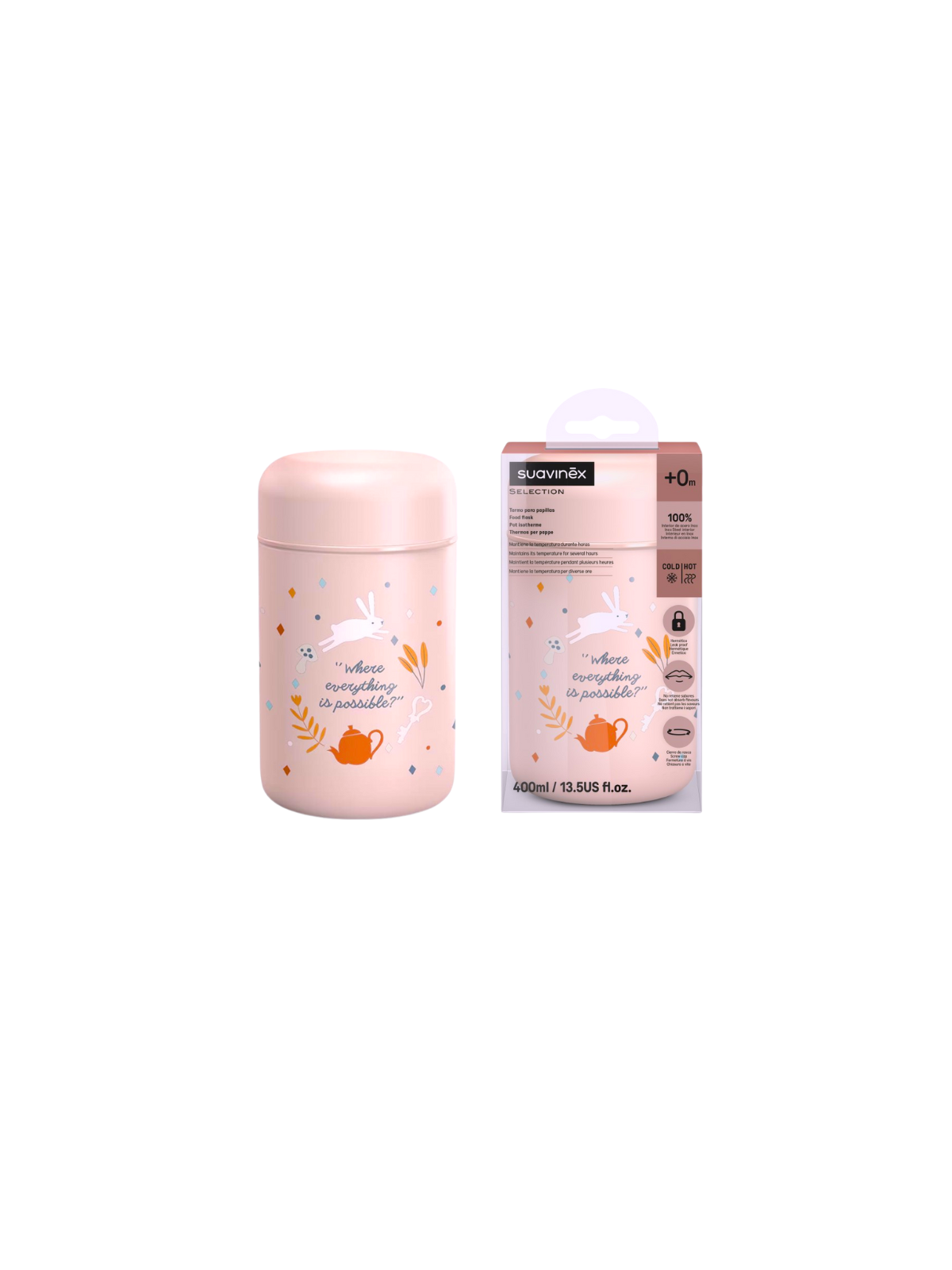 Suavinex termo para papillas niña 400 ml