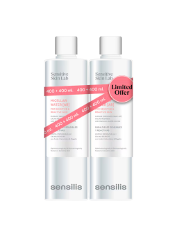 Sensilis agua micelar AR duplo 400 ml+ 400 ml