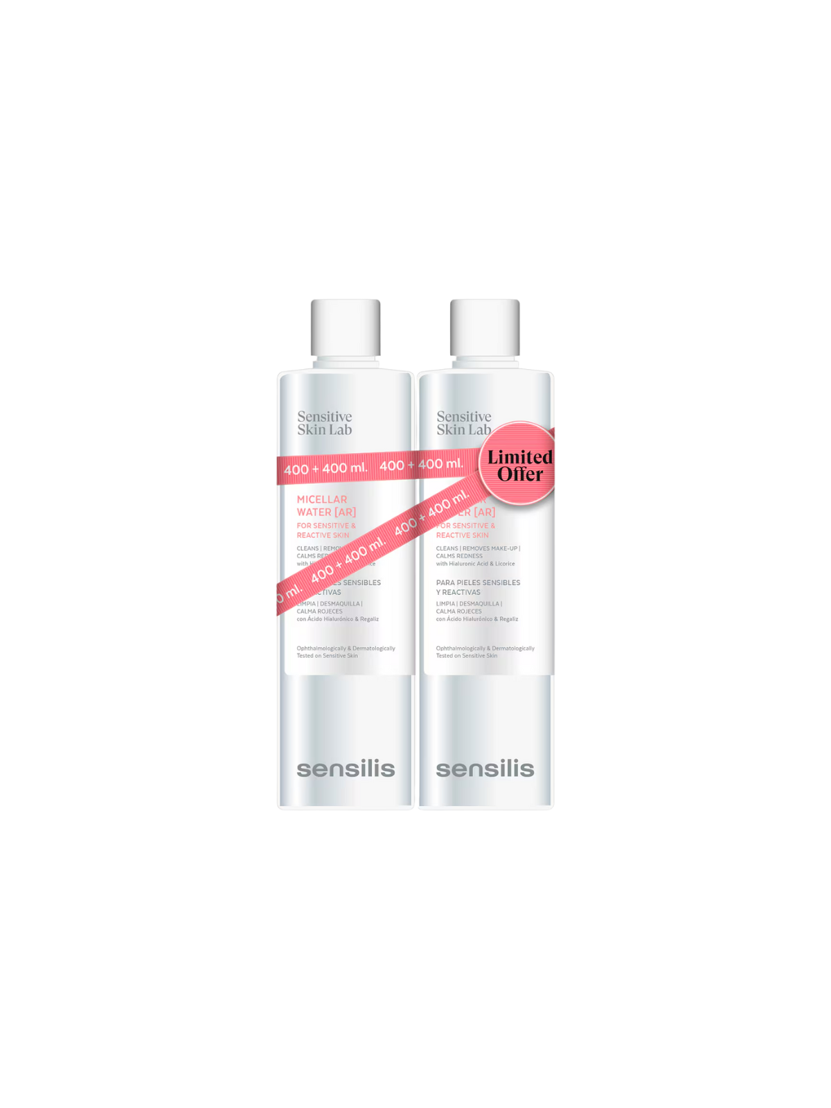 Sensilis agua micelar AR duplo 400 ml+ 400 ml