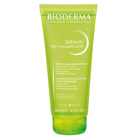 Bioderma Sebium gel moussant Actif 200 ml