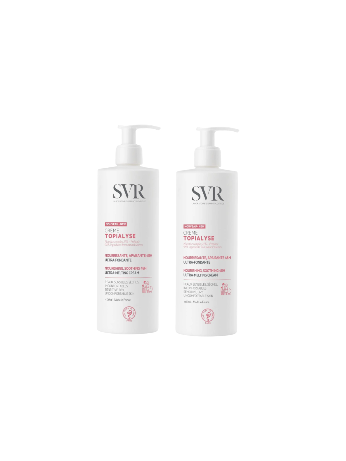 SVR topialyse crema emoliente duplo 400ml + 400ml