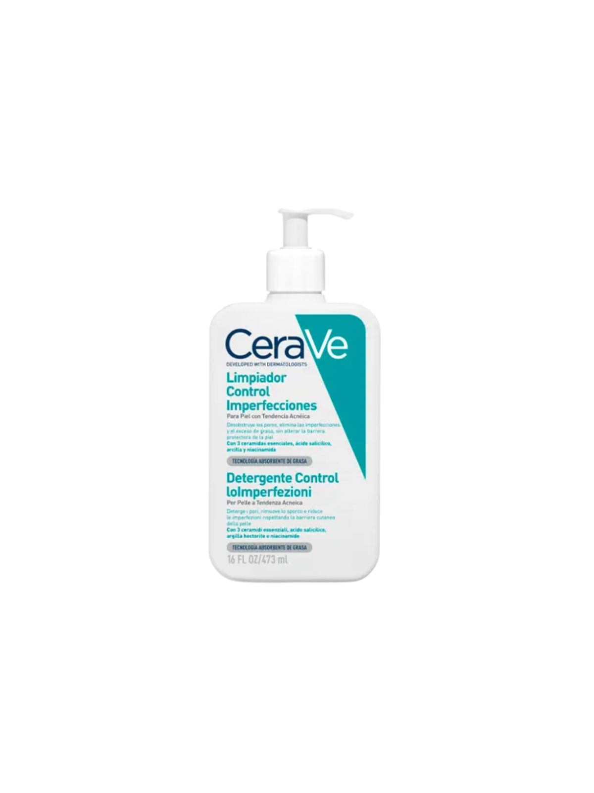 Cerave limpiador control imperfecciones 473 ml