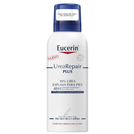 Eucerin urearepair plus 10% urea espuma para pies 1 envase 150 ml