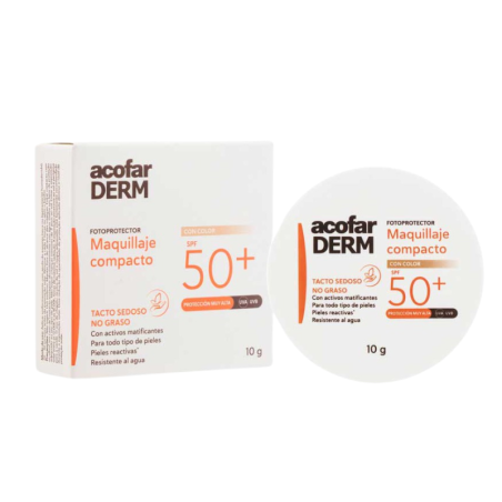 Acofarderm maquillaje compacto SPF 50+ 10 g