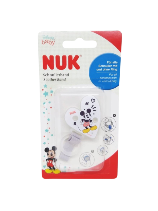 Nuk cadenita sujeta chupetes Mickey Mouse
