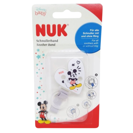 Nuk cadenita sujeta chupetes Mickey Mouse