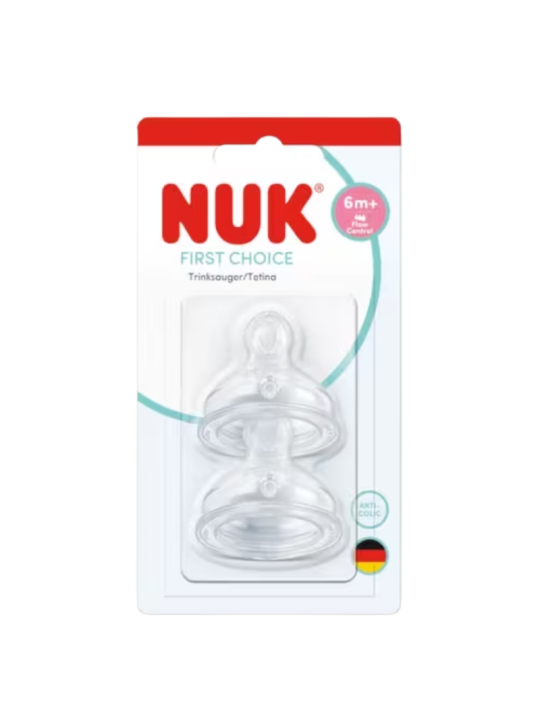 Nuk tetina silicona boca ancha 6-18 m l