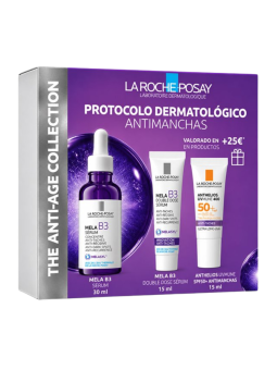 La Roche-Posay Pack Mela B3 Sérum 30 ml + Mela B3 Double Dose 15 ml + Anthelios UVMune 400 Antimanchas SPF50+ 15 ml