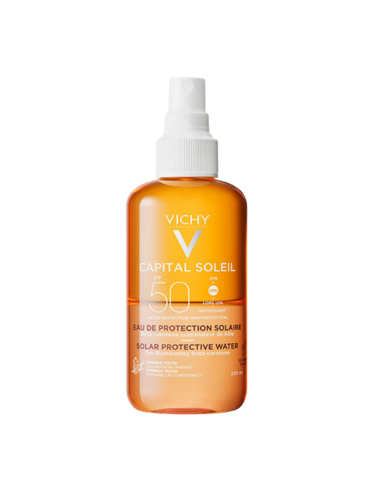 Vichy Capital Soleil Agua protección Luminosidad SPF 50 200 ml