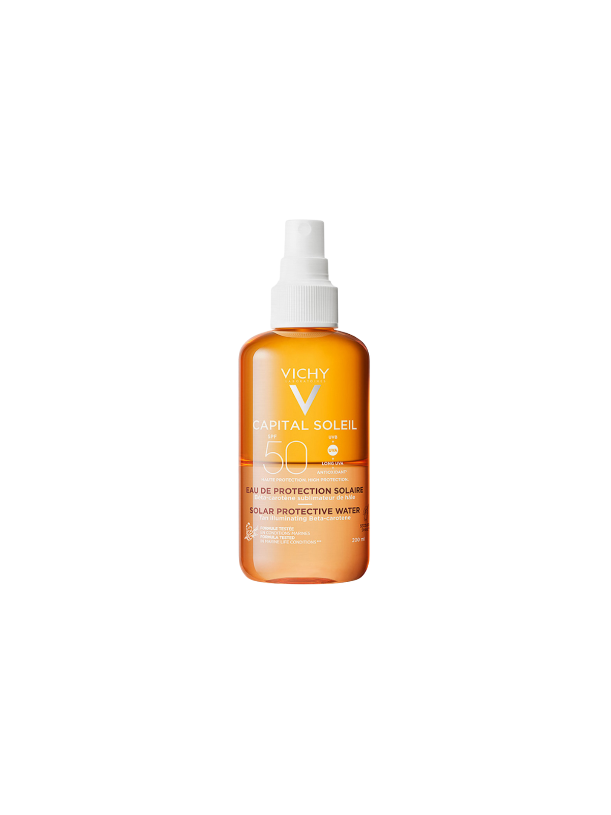 Vichy Capital Soleil Agua protección Luminosidad SPF 50 200 ml