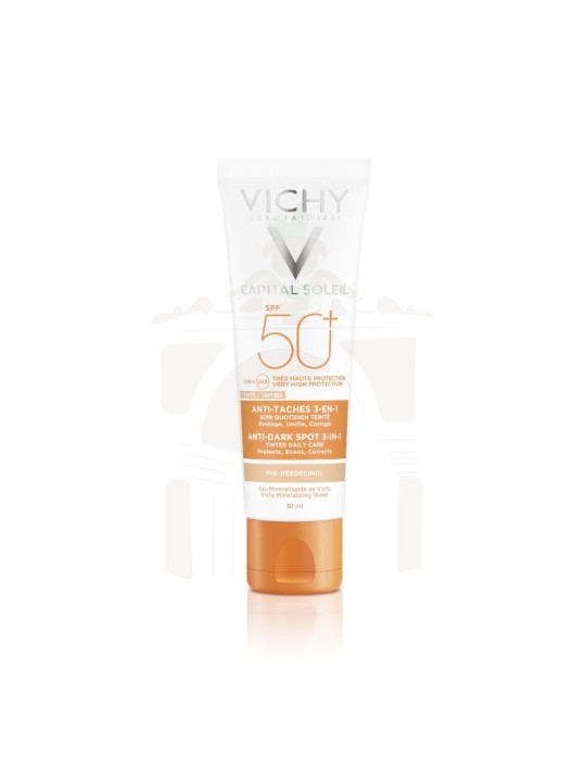 Vichy Capital Soleil Cuidado Antimanchas 3 en 1 con color SPF 50 50 ml