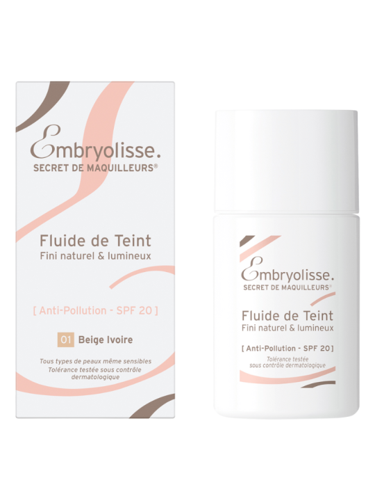 Embryolisse maquillaje fluido Beige Ivory 01 SPF 20 30 ml