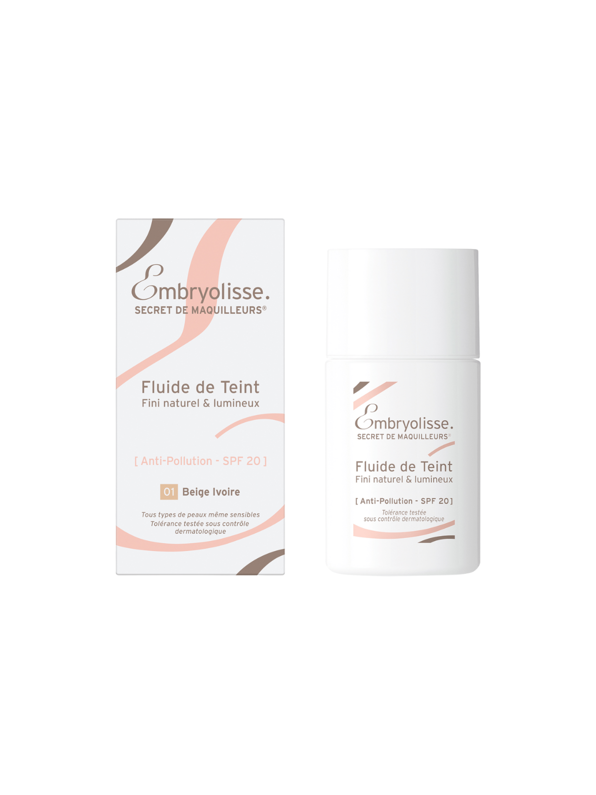 Embryolisse maquillaje fluido Beige Ivory 01 SPF 20 30 ml