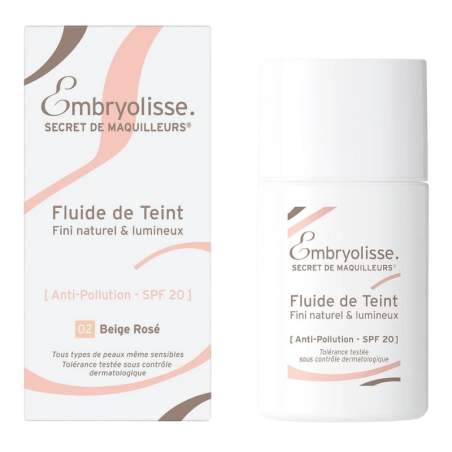 Embryolisse maquillaje fluido Beige Rose 02 SPF 20 30 ml