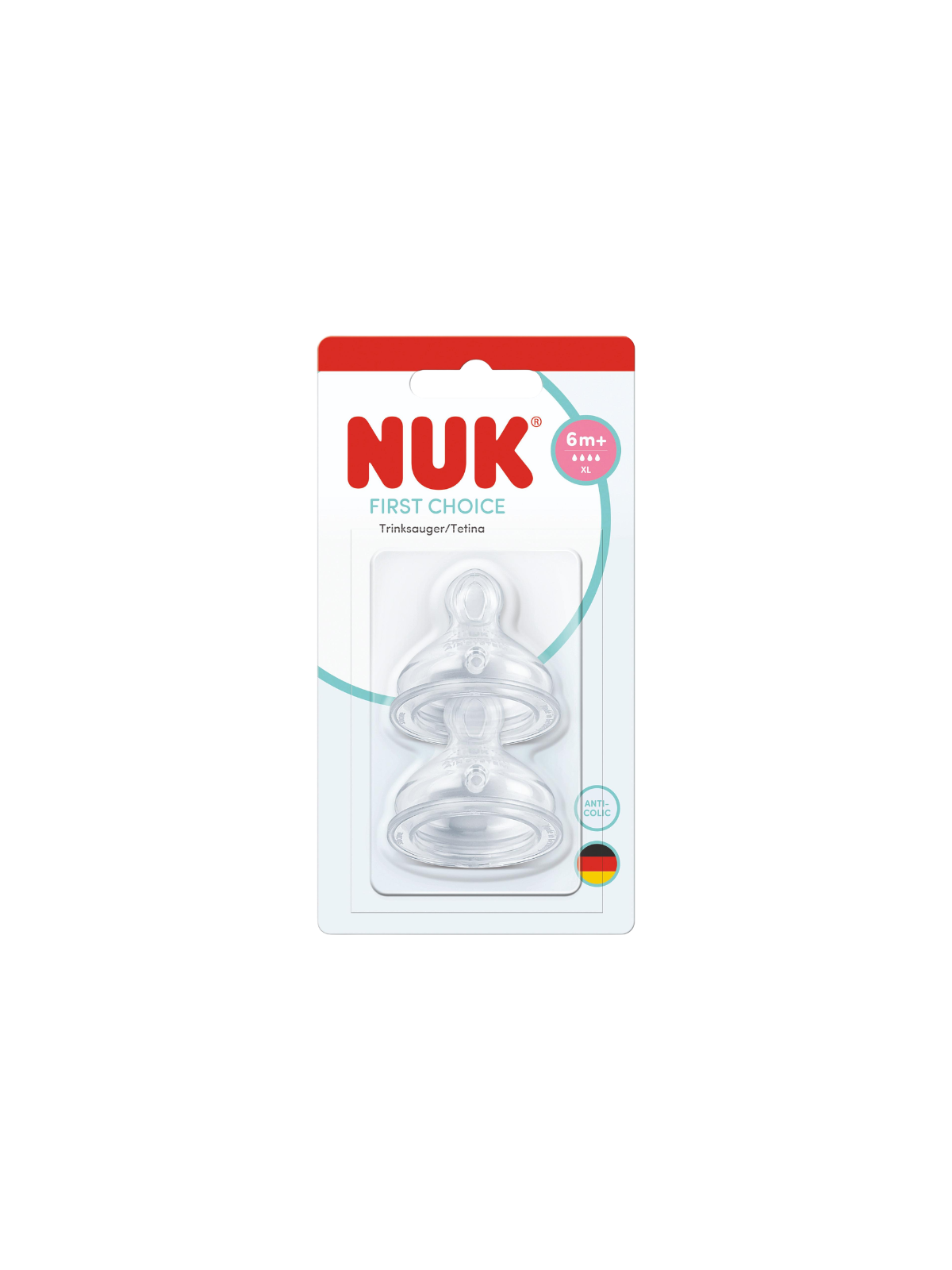 Nuk tetina first choice 6m+ XL