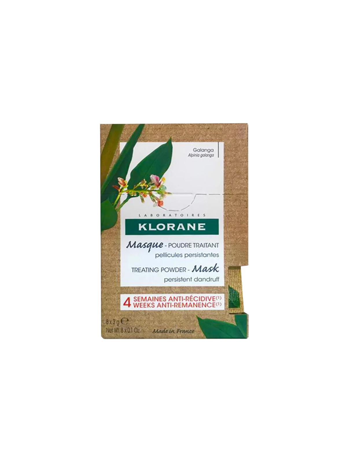 Klorane mascarilla polvo tratante a la galanga sobres