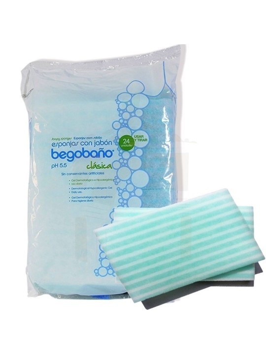 Esponja con jabon begobaño 24 u