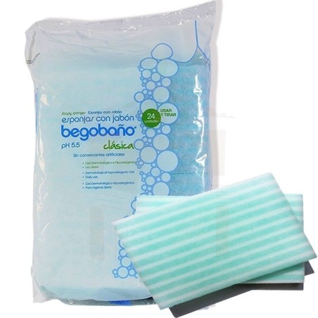 Esponja con jabon begobaño 24 u