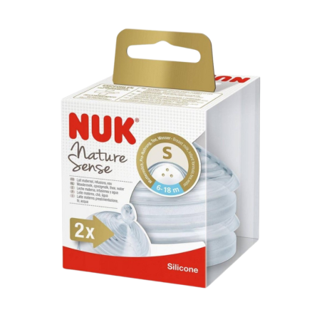Tetina silicona anticolico nuk nature sense 2uds S