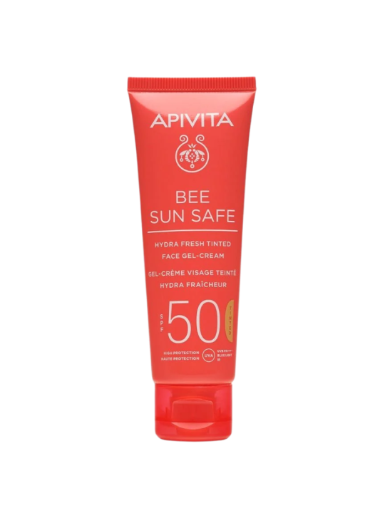 Apivita bee sun safe spf 50 gel crema con color 50 ml