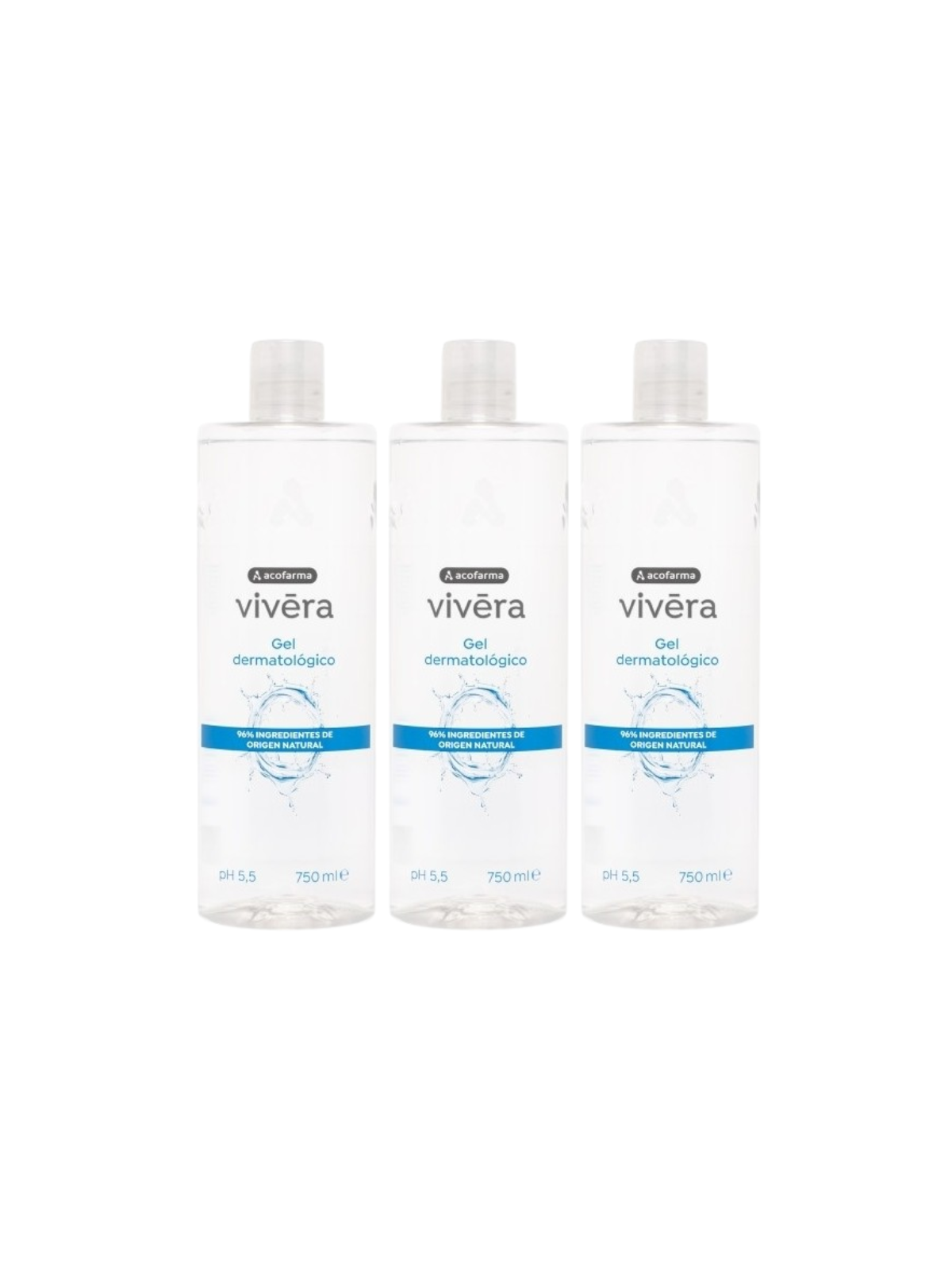 Acofar Vivera 0% gel dermatológico 3x750 ml