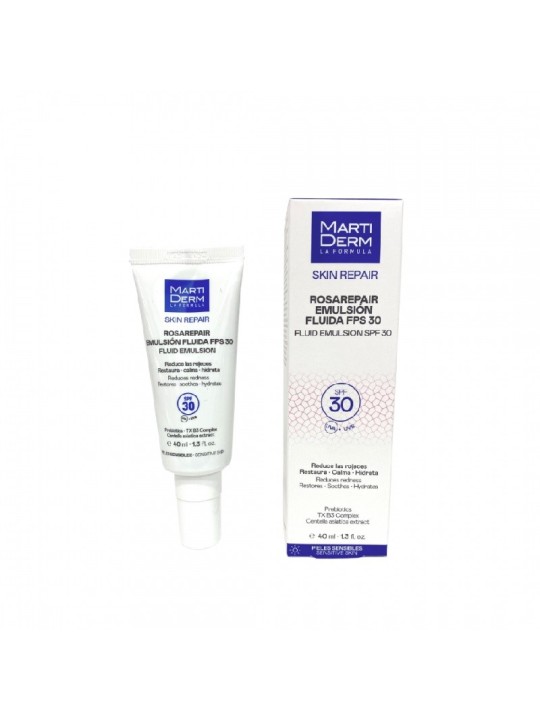 Martiderm rosarepair emulsión fluida spf30
