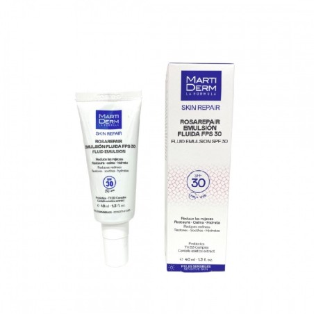Martiderm rosarepair emulsión fluida spf30