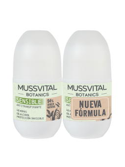 Mussvital botanics duplo desodorante roll-on sensible 75 ml 2ª unidad 50%