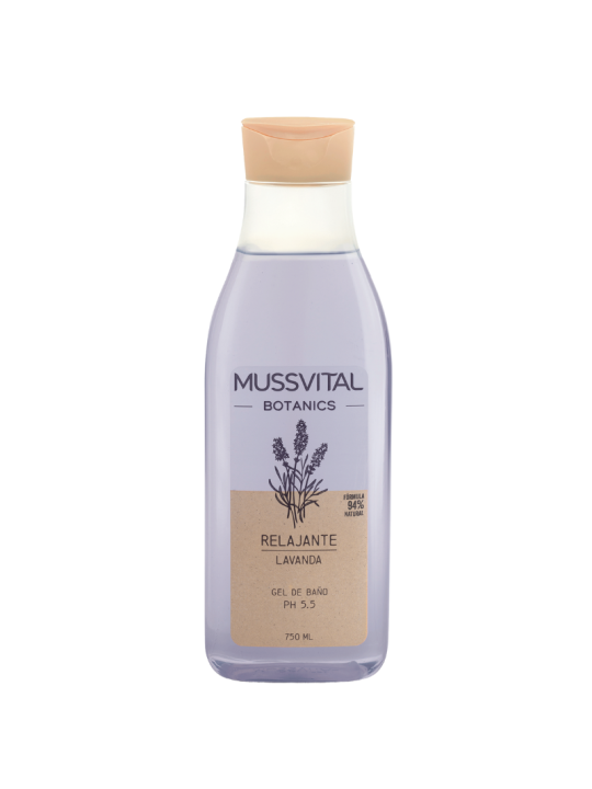 Mussvital essentials botanics gel de baño lavanda 1 envase 750 ml