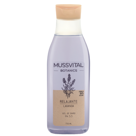 Mussvital essentials botanics gel de baño lavanda 1 envase 750 ml