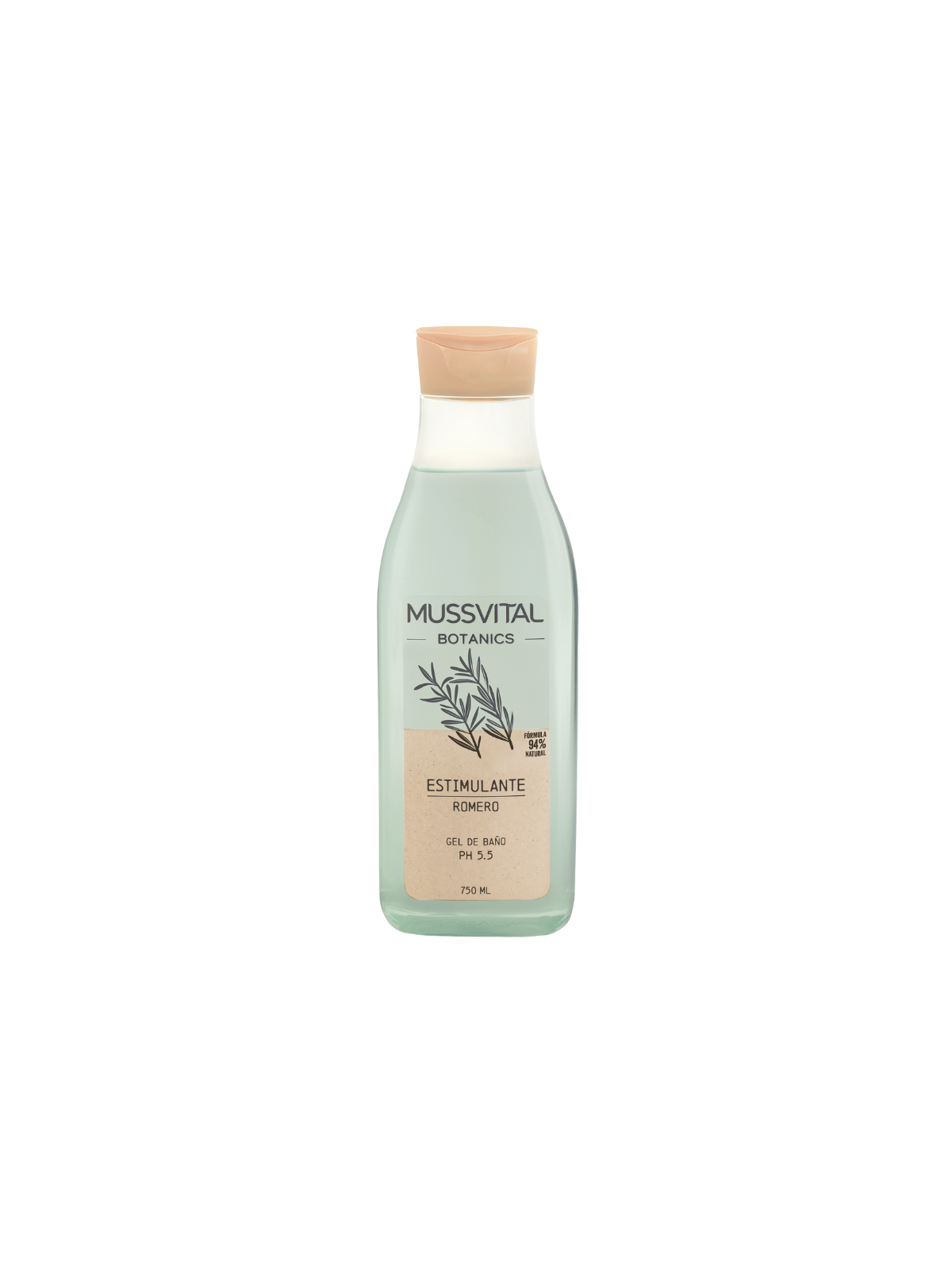 Mussvital essentials botanics gel de baño romero 1 envase 750 ml